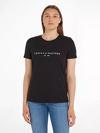 TOMMY HILFIGER | T-shirt coupe régulière | schwarz